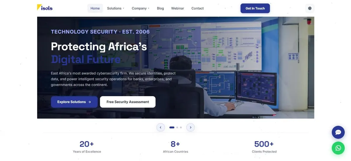 Homepage of the ISOLS — Isolutions Associates website